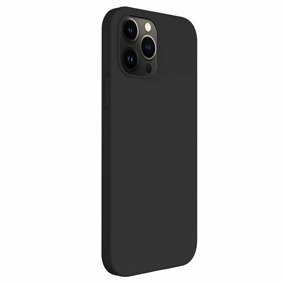 CaseUp Apple iPhone 13 Pro Max Kılıf Lined Matte Silicone Siyah 2